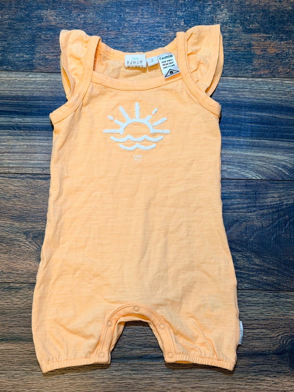 Earth Nymph size 12-18 mos unisex short sleeve romper